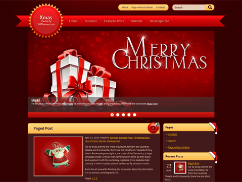 Xmas Theme theme websites examples