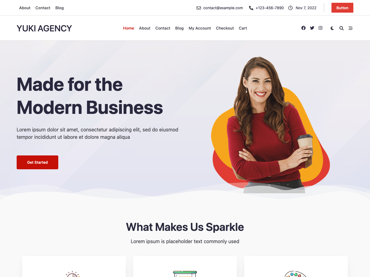 yuki-agency theme websites examples