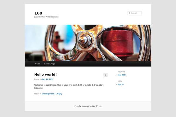 Twenty Eleven theme site design template sample