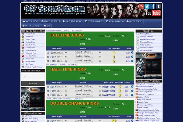 007soccerpicks.com site used Livescore