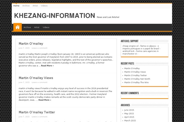 Sahifa theme site design template sample
