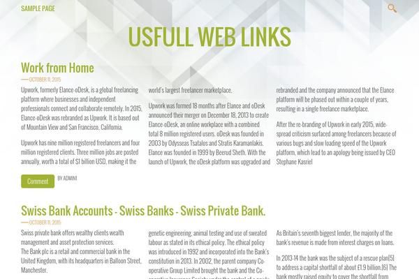 Vivex theme site design template sample