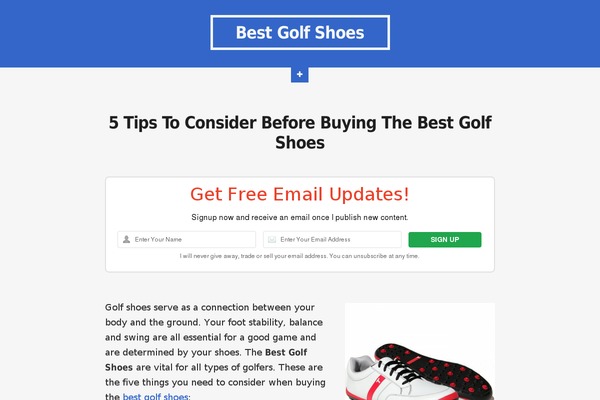Stork theme site design template sample