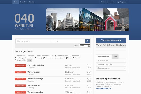 Jobroller theme site design template sample