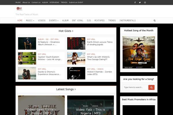 Voice theme site design template sample