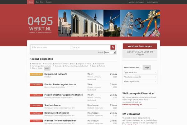 Jobroller theme site design template sample