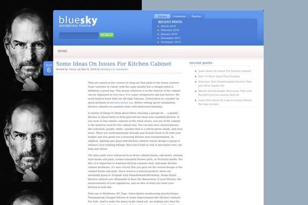 BlueSky theme site design template sample