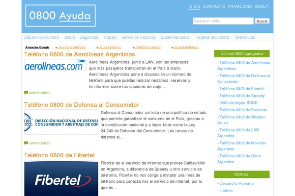 0800ayuda.com site used Ayuda0800