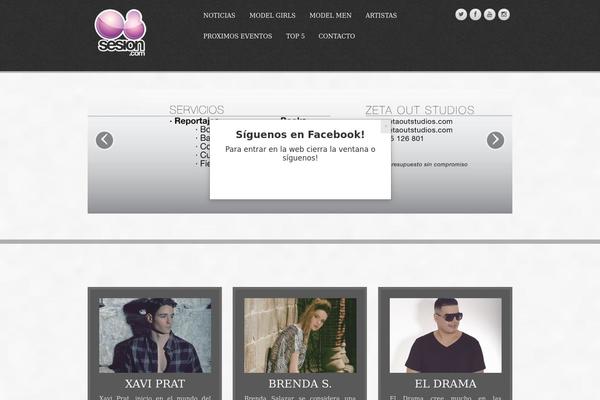 Parallax Pro theme site design template sample