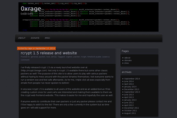 Parament theme site design template sample