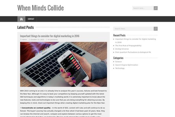 HappenStance theme site design template sample