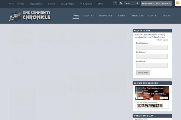 Extra-child theme site design template sample