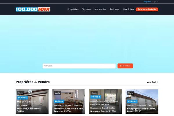 RealEstate theme site design template sample
