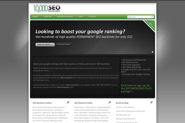 Debonair theme site design template sample