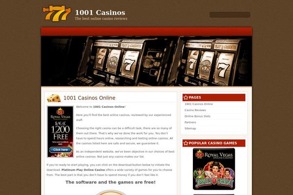 Slotmania theme websites examples