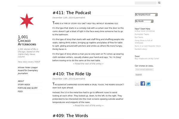 Oulipo theme site design template sample