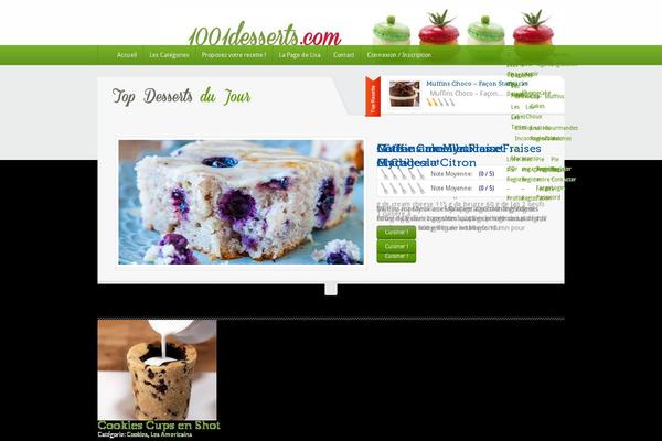 Food Recipes theme site design template sample