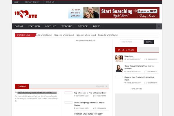 SaladMag theme site design template sample