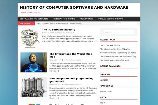 MH Magazine theme site design template sample