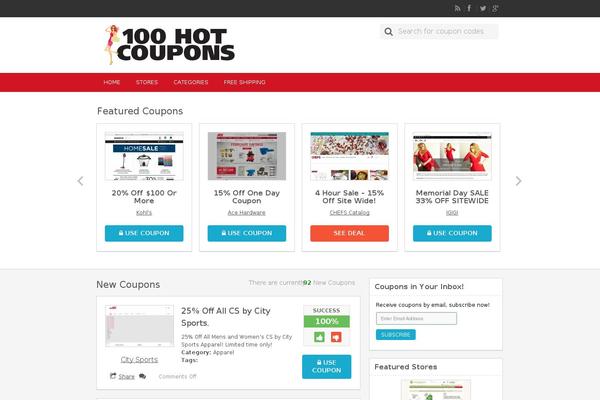 Flatter theme site design template sample