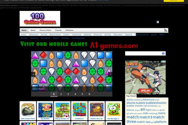 100onlinegames.com site used Gallerygames