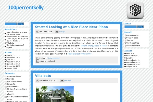 100percentkelly.com site used Gray and Square