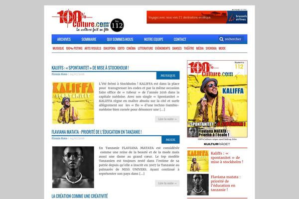 100pour100culture.com site used Yoo_master2_wp