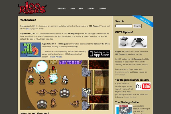 100rogues.com site used Creatif_portfolio