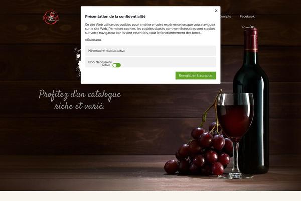 WineShop theme site design template sample