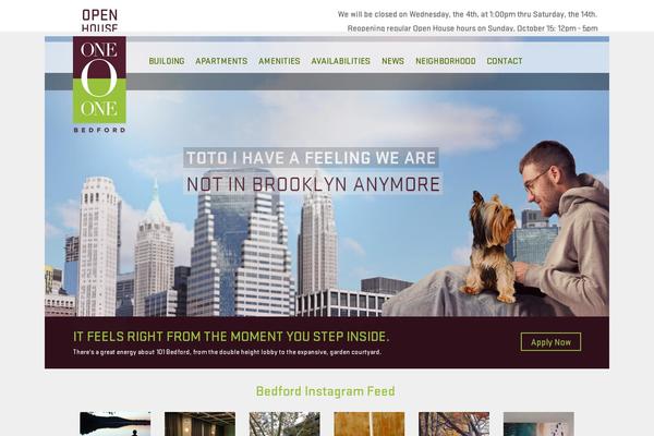 bedford theme websites examples