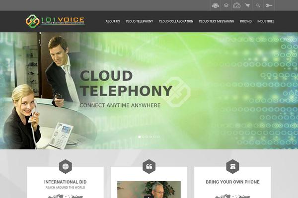 Voice theme site design template sample