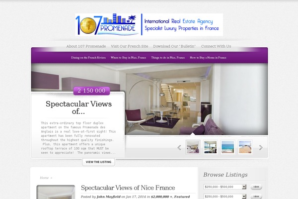 ElegantEstate theme site design template sample