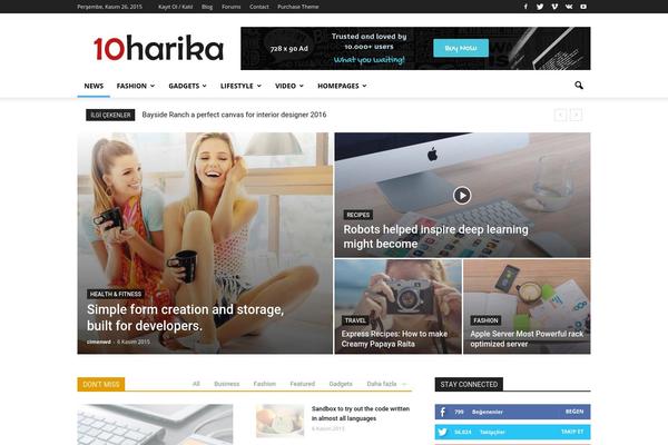 Newspaper theme site design template sample