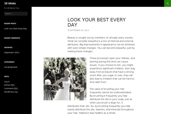 Twenty Fourteen theme site design template sample
