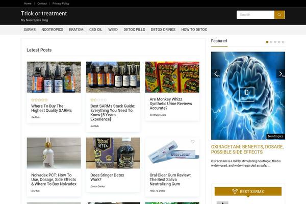 Site using Easy Table of Contents plugin