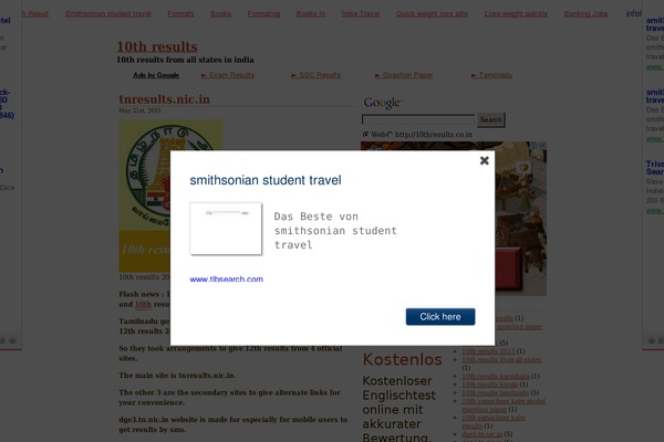 10thresults.co.in site used Adformat