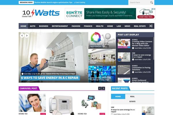 NanoMag theme site design template sample