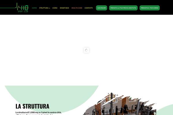 Sportclub theme site design template sample