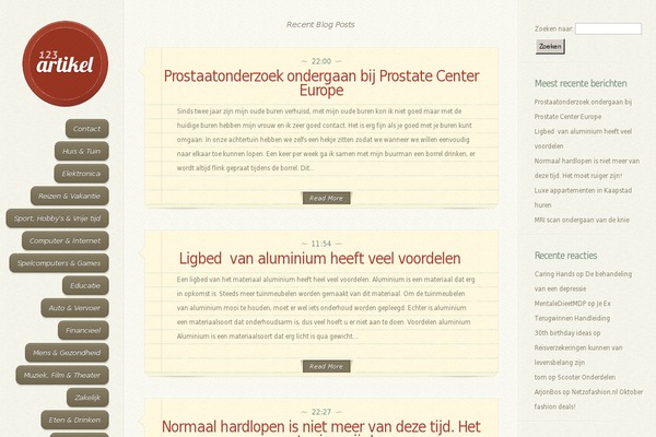 DailyJournal theme site design template sample