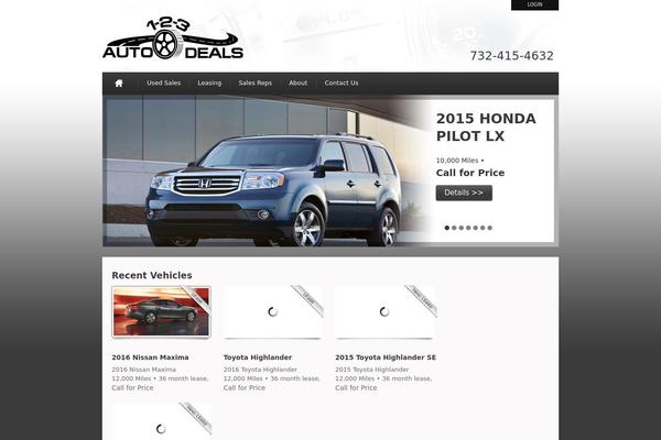 Automotive theme site design template sample