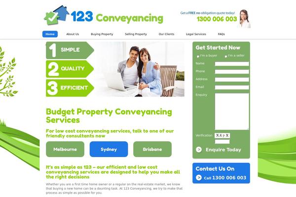 123 theme site design template sample