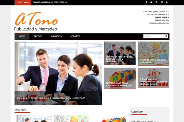 ProfitMag theme site design template sample