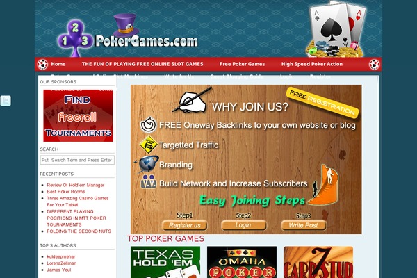 123pokergames.com site used Spades