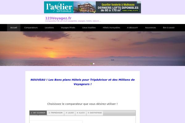 Adventurous theme site design template sample