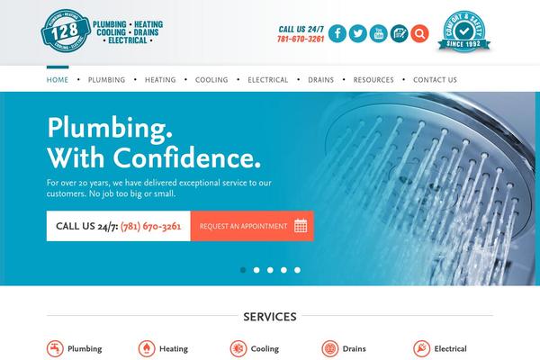 Construct theme site design template sample