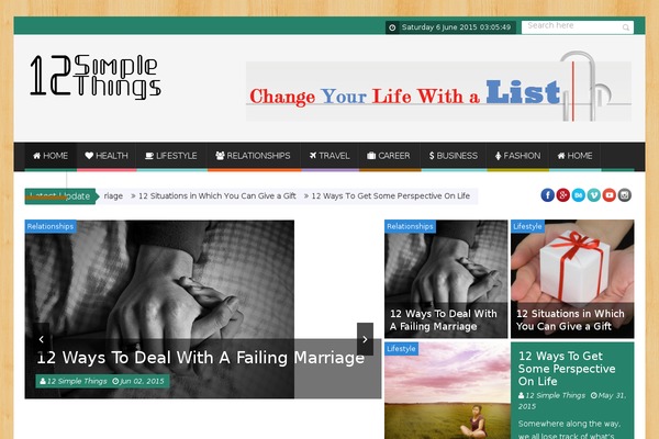SaladMag theme site design template sample