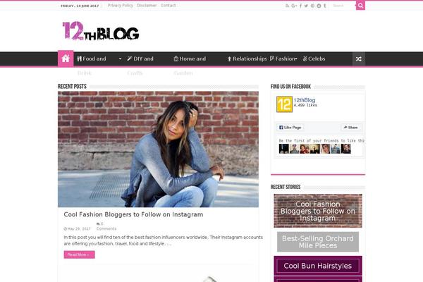 Sahifa theme site design template sample