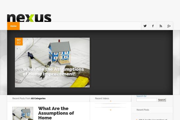 Nexus theme site design template sample