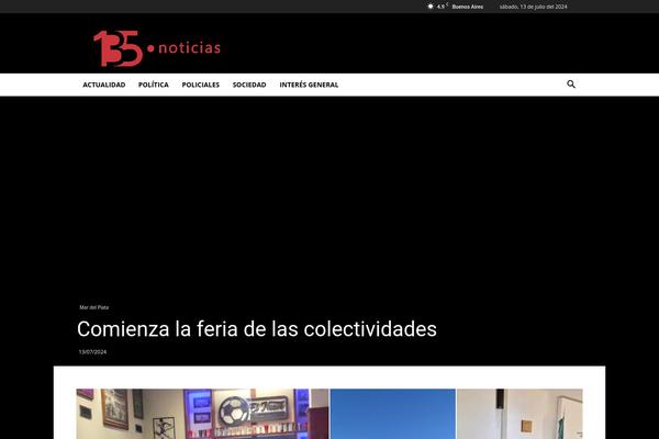 Newspaper theme site design template sample