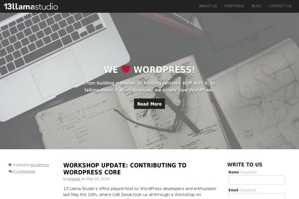 Zerif Lite theme site design template sample